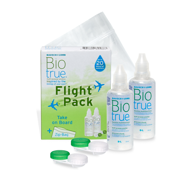 producto de mantenimiento Biotrue Flight Pack 2x60ml