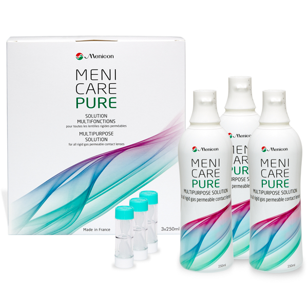 producto de mantenimiento Menicare Pure 3x250ml